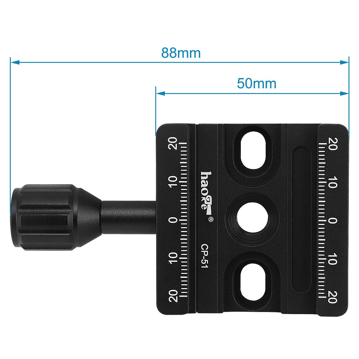 Haoge Combo Boss Adapter Convertor With Cp 51 50Mm Arca Swiss Compatible Quick Release Clamp For Manfrotto Tripod Ball Head Clamp Replacement